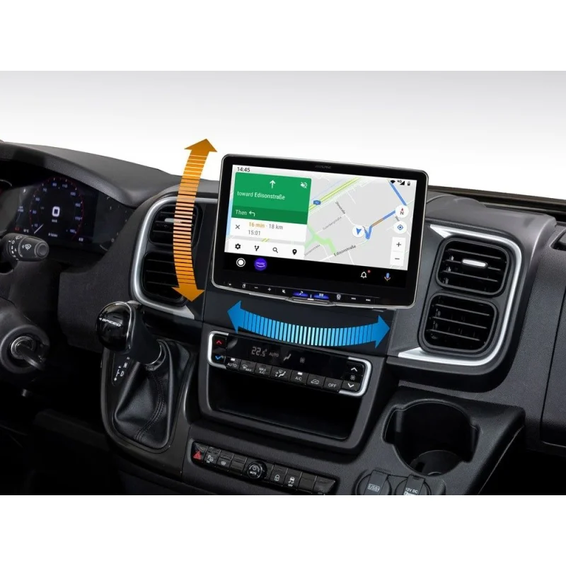 CarPlay y Android Auto para Fiat Ducato, 2022, Alpine iLX F115DU8S, pantalla 11".