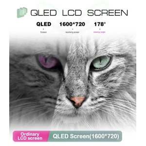 Monitor con pantalla táctil 10,88" tecnología QLED resolución 1600x720