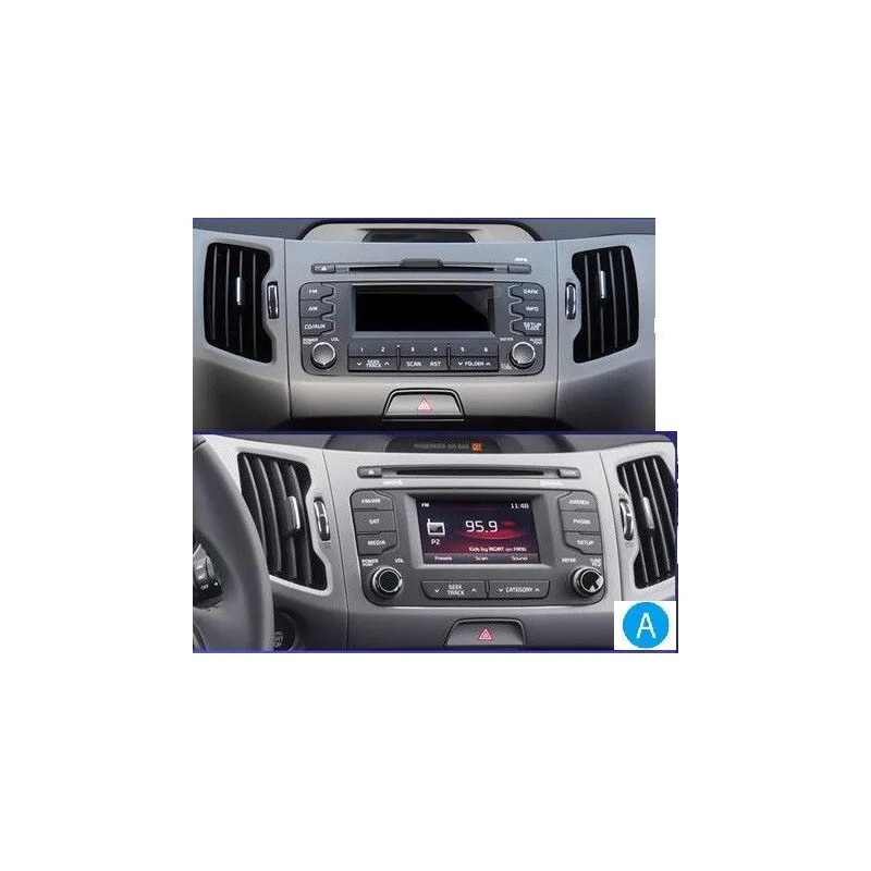 Radio navegador Kia Sportage 2010 2015, opción A