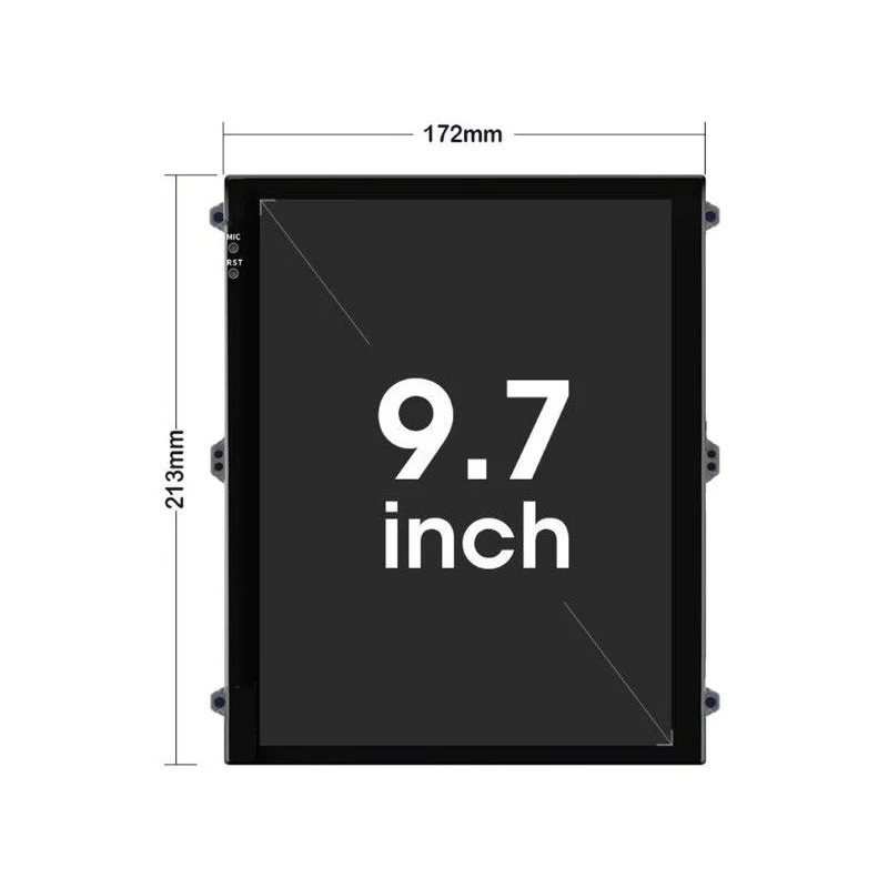 Monitor con pantalla táctil 9,7" tecnología QLED resolución 1024*768