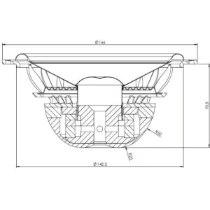 Gladen Audio AEROSPACE 165 DC, medidas