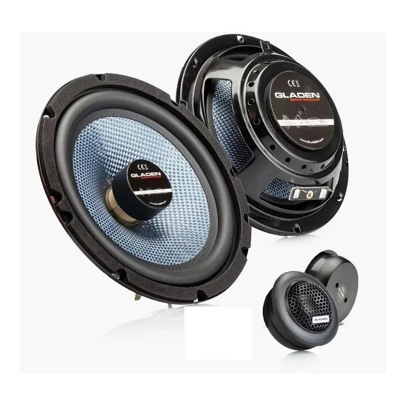 Gladen Audio RS 165 SLIM Altavoces 16,5cm, vías separadas