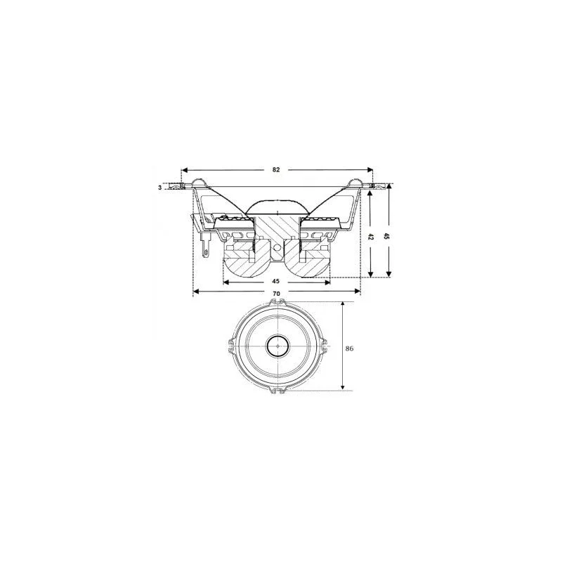 Gladen Audio ZERO165.3, Altavoces 16,5cm, 3 vías separadas