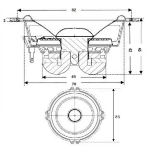 Gladen Audio ZERO165.3, Altavoces 16,5cm, 3 vías separadas