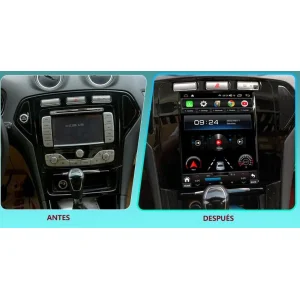 Radio navegador Ford Mondeo, Fusion MK4, 2007 2010, Android 13