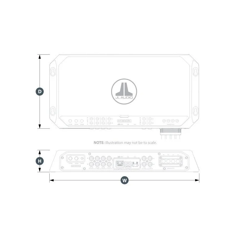 Amplificador marino 8 canales con DSP, JL Audio MV800/8i