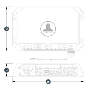 Amplificador marino 2 canales con DSP, JL Audio MV600/2i