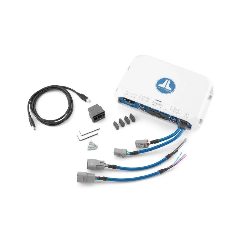 JL Audio MV400/4i Amplificador marino 4 canales con DSP, 400W