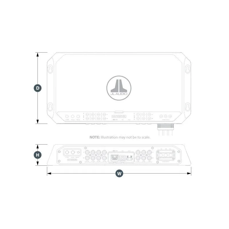 Amplificador marino 5 canales con DSP, JL Audio MV1000/5i