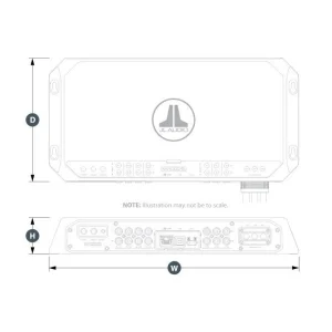 Amplificador marino 5 canales con DSP, JL Audio MV1000/5i