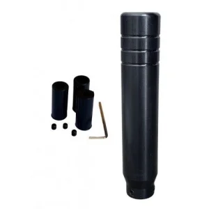 Pomo palanca de cambios universal, largo, nylon negro