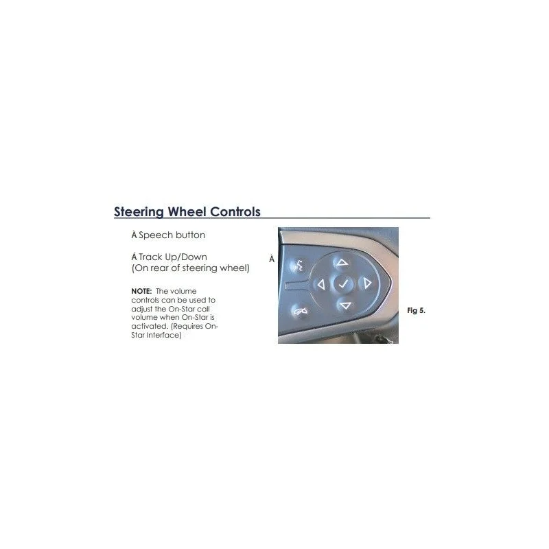 CTUCV02 Infodapter interface mandos volante Chevrolet, Cadillac, GMC