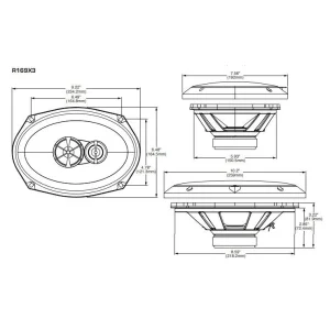 Medidas Rockford Fosgate R169X3