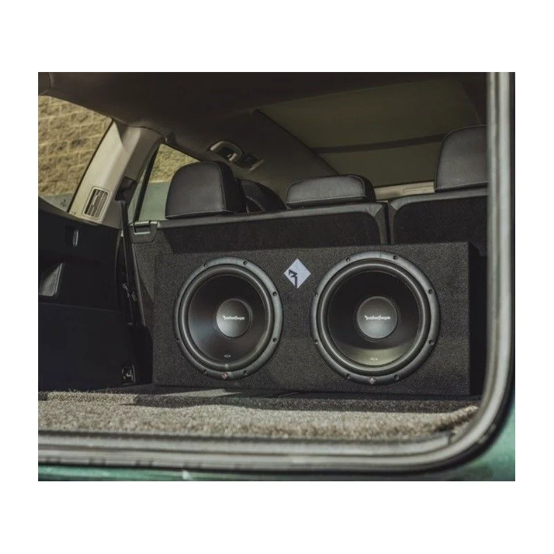 Rockford Fosgate R2 2X12, dos subwoofer 12" con caja.