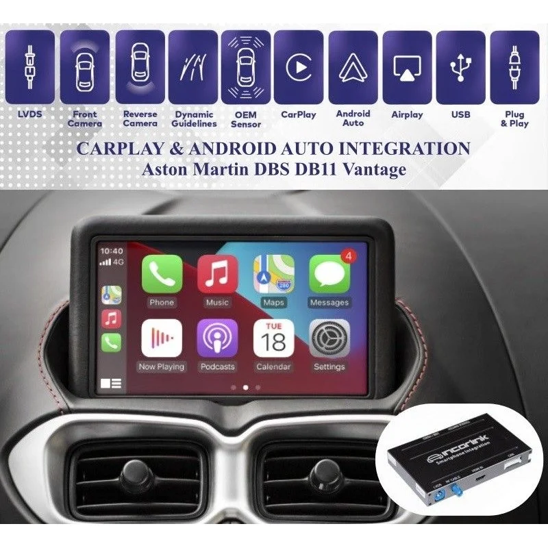 Carplay y Android Auto para Aston Martin