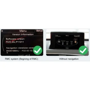 Sistema navegación: Audi RMC MMI 5.8"