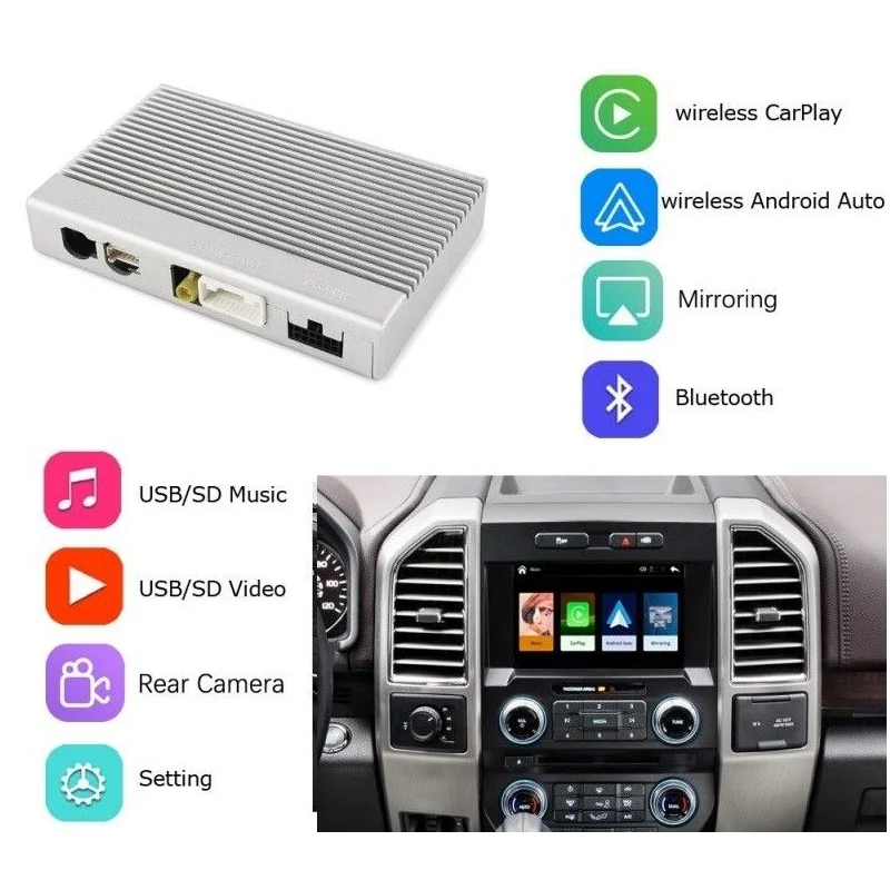 Carplay y Android Auto Wireless, Ford