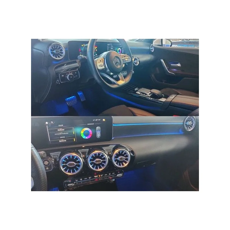 Iluminación ambiental para Mercedes Benz Clase A W177, CLA C118