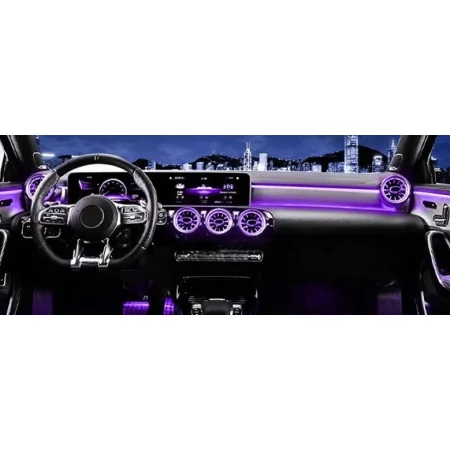 Iluminación ambiental para Mercedes Benz Clase A W177, CLA C118, 2018