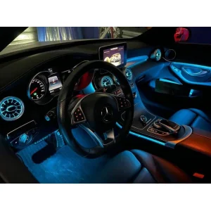 Iluminación ambiental para Mercedes Benz Clase C W205, GLC X253, 2013