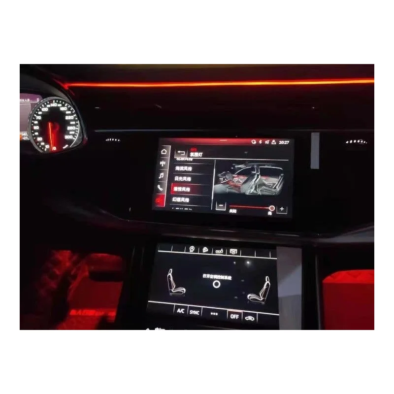 Iluminación ambiental para Audi Q8, año 2018