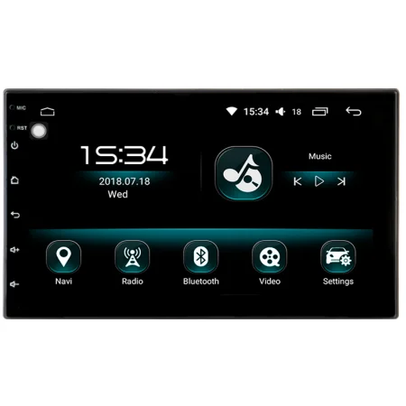 Radio navegador 1DIN con CarPlay inalámbrico y Android Auto