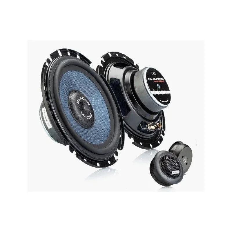 Gladen Audio M 165SLIM, Altavoces 16,5cm, vías separadas