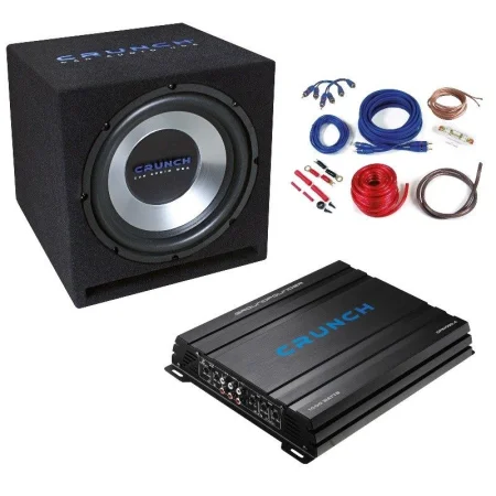 Crunch CBP1000, Pack amplificador y subwoofer 30cm