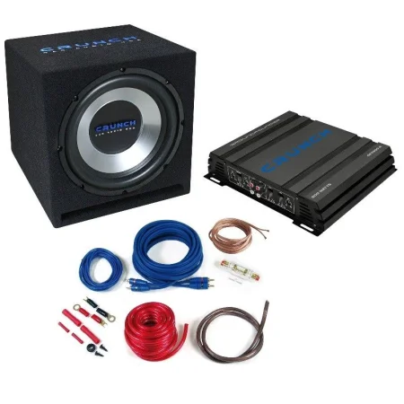 Crunch CBP500, Pack amplificador 2 canales y subwoofer 30cm
