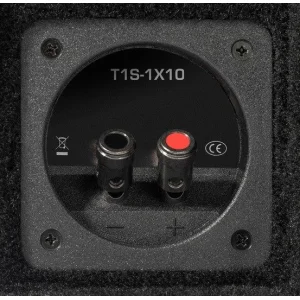 Subwoofer 10" plano con recinto cerrado, RockFord Fosgate T1S 1X10