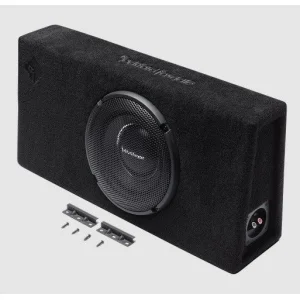 Subwoofer 10" plano con recinto cerrado, RockFord Fosgate T1S 1X10