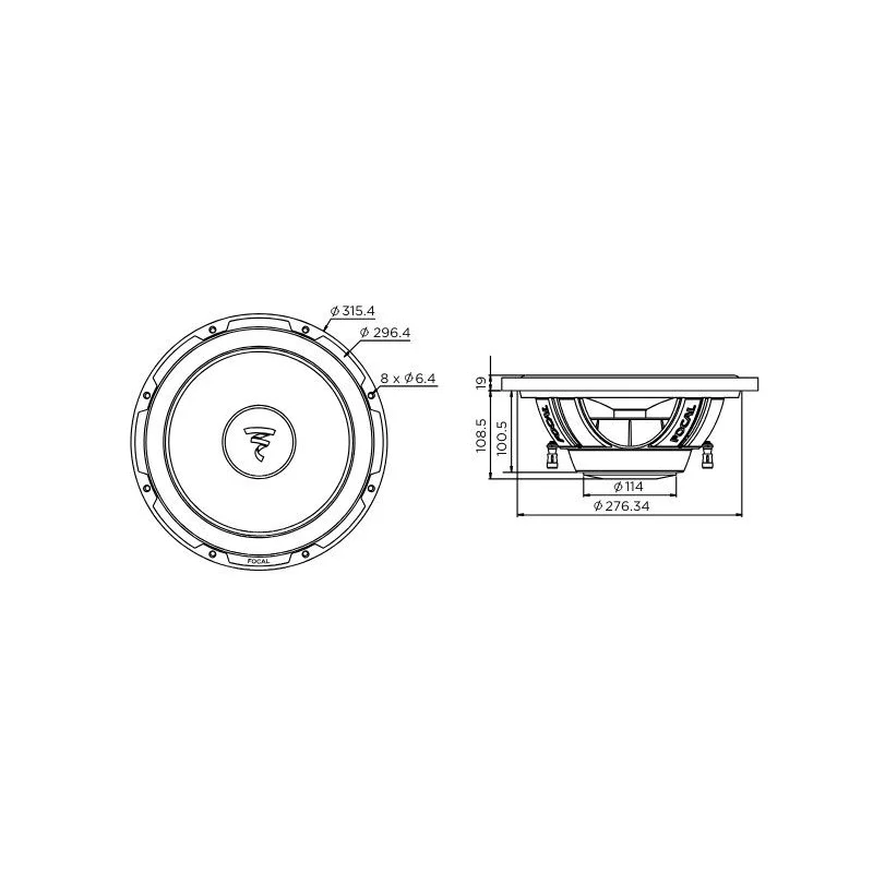 Subwoofer 12", Focal P30FSE