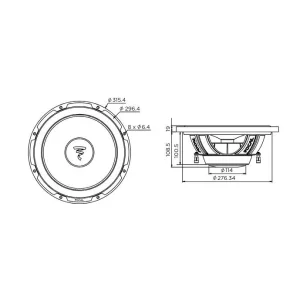 Subwoofer 12", Focal P30FSE