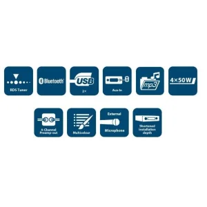 Blaupunkt BPA1123BT, radio USB con Bluetooth y entrada auxiliar