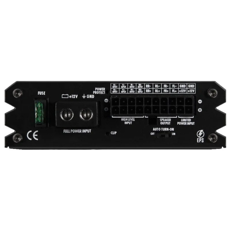 Amplificador HiFonics, 4 canales, clase D, ultracompacto