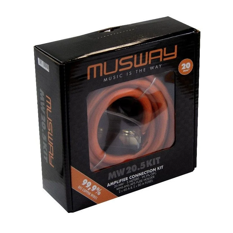 Kit instalación amplificador, Musway MW20.5KIT