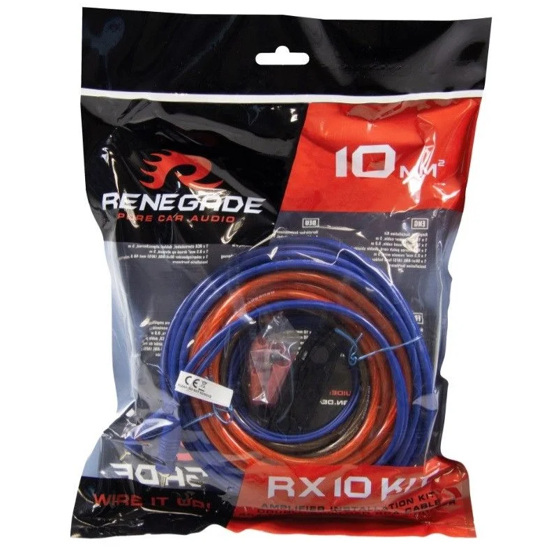 Kit cableado instalación amplificador, 10mm.