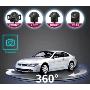 Cámara 360 para coche, vista envolvente panorámica, 1080P AHD