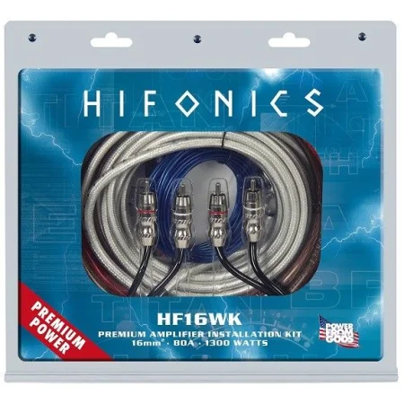 Hifonics HF16WK, Kit instalación amplificador 16mm²
