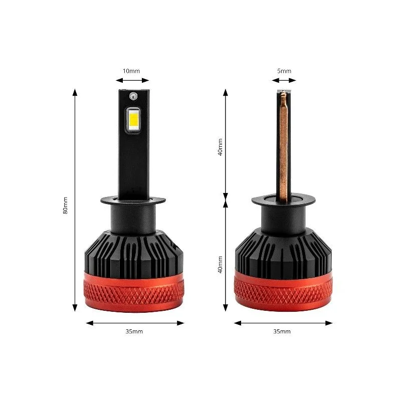 Bombillas led H1, 90W, 6500K, 12V