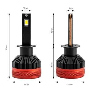 Bombillas led H1, 90W, 6500K, 12V