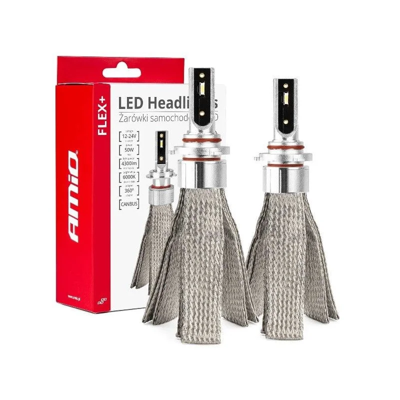 Pareja de bombillas HB3 9005 led 50W, 6000K