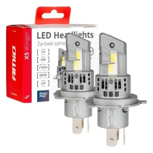 Bombilla led H4, 44W, 6000K, 12V, CANBUS