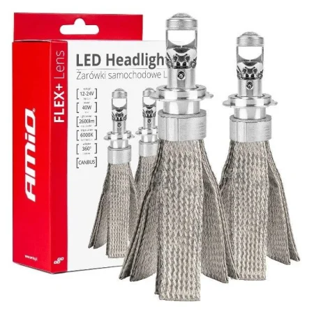 Bombillas led H7, H18, 40W, 6000K, 12 24V, lente incorporada