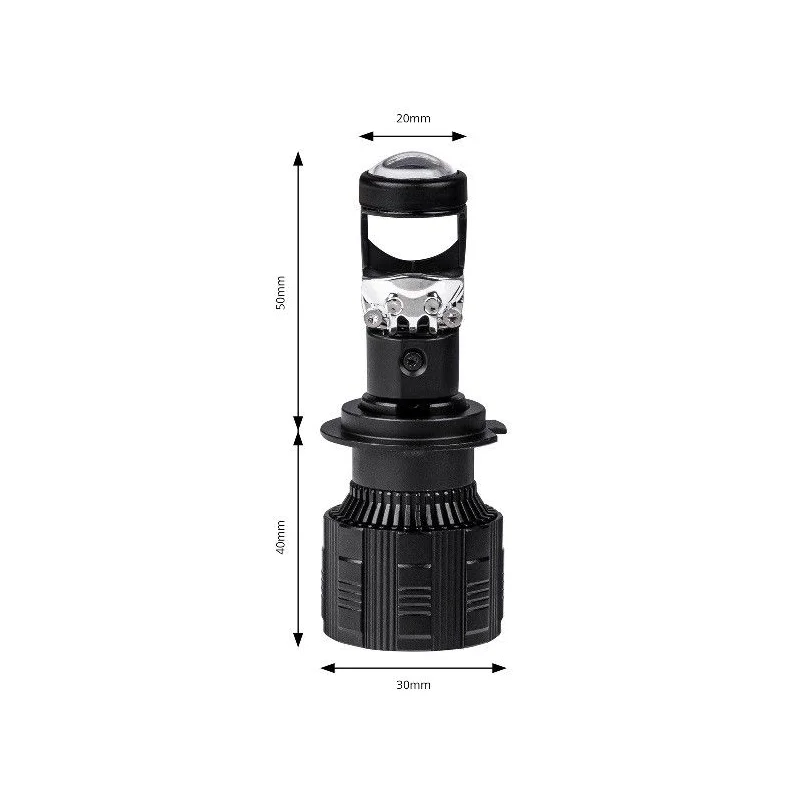 Bombillas led H7, H18, 6000K CanBus, medidas