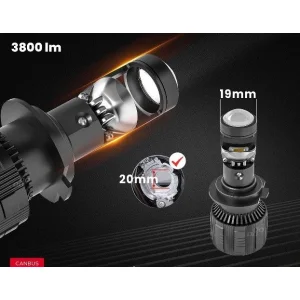 Bombillas led H7, H18, 60W, 6000K, 12 24V