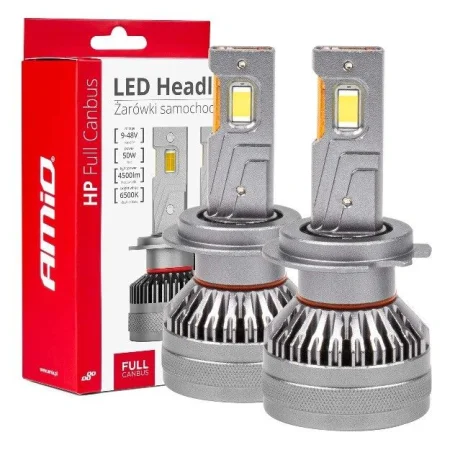 Bombilla led H7, H18, 6500K, 50W, 12 24V