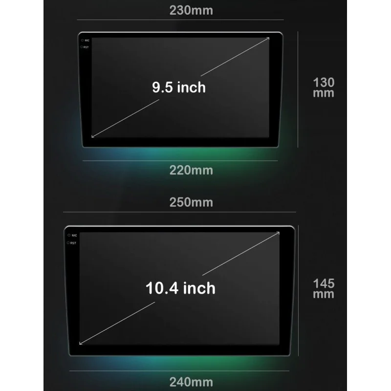 Monitor con pantalla táctil 9,5 10.4" tecnología 2K QLED HD resolución 2000x1200