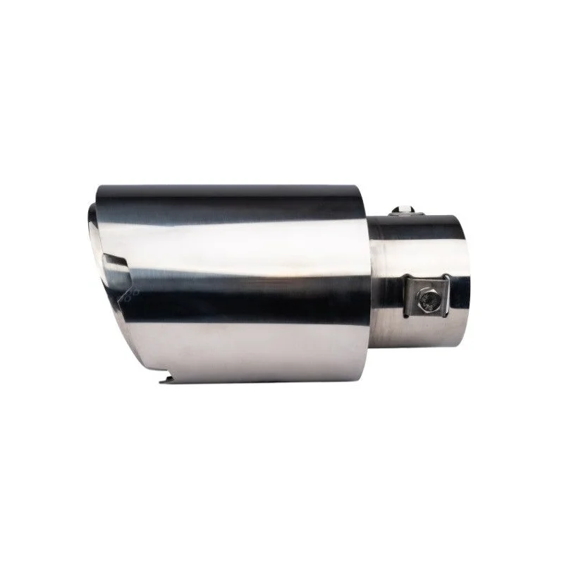 Embellecedor para cola de escape en acero inox cromado, AMIO 04064