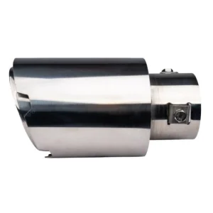 Embellecedor para cola de escape en acero inox cromado, AMIO 04064